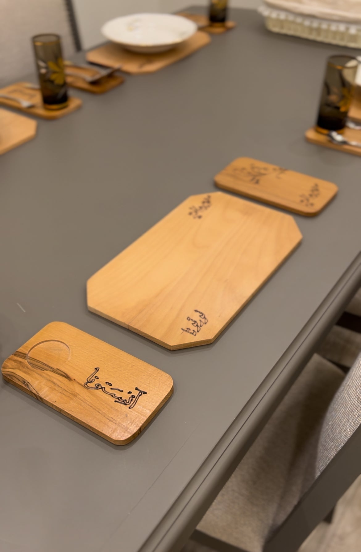 set de table 100% en hetre allemand ( 3 pieces au lieu de 2 )