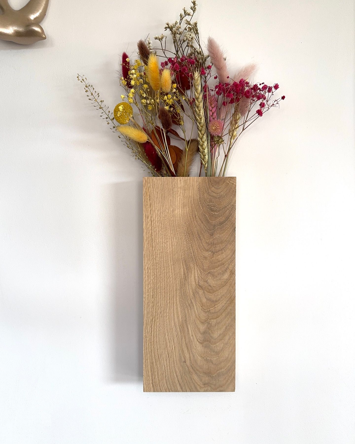 vase murale en bois chêne