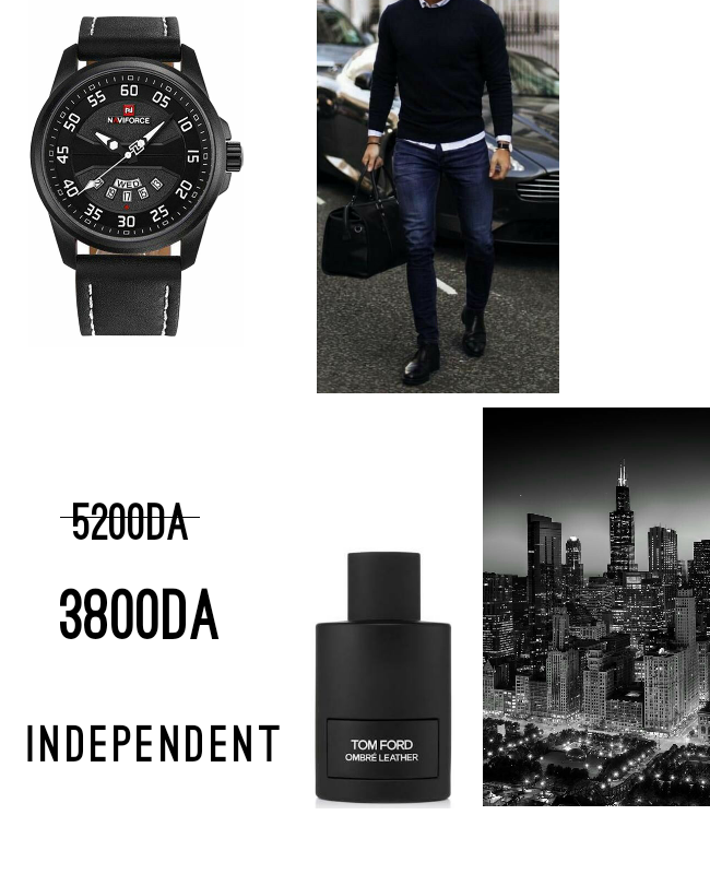 Montre Originale Naviforce Référence 9124 noir et blanc